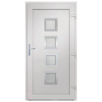 Front Door Anthracite 98x208 cm PVC - Secure & Stylish Entry