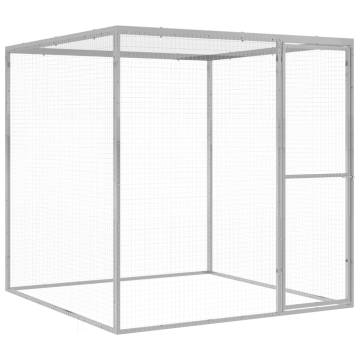 Galvanised Steel Cat Cage 1.5x1.5x1.5 m - Secure & Comfy