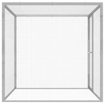 Galvanised Steel Cat Cage 1.5x1.5x1.5 m - Secure & Comfy