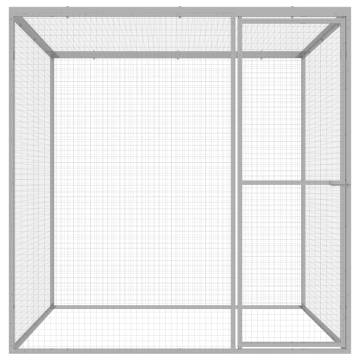 Galvanised Steel Cat Cage 1.5x1.5x1.5 m - Secure & Comfy