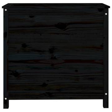 Garden Planter Black - Solid Pine Wood 82.5x40x78 cm