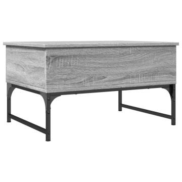 Elegant Grey Sonoma Coffee Table - 70x50x40 cm