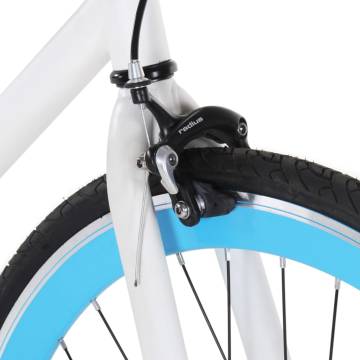 Fixed Gear Bike White and Blue 700c - 51 cm | HipoMarket