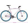 Fixed Gear Bike White and Blue 700c - 51 cm | HipoMarket