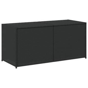 Garden Storage Box Black 283L Poly Rattan - Durable & Stylish