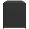 Garden Storage Box Black 283L Poly Rattan - Durable & Stylish