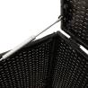 Garden Storage Box Black 283L Poly Rattan - Durable & Stylish