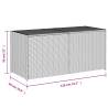 Garden Storage Box Black 283L Poly Rattan - Durable & Stylish