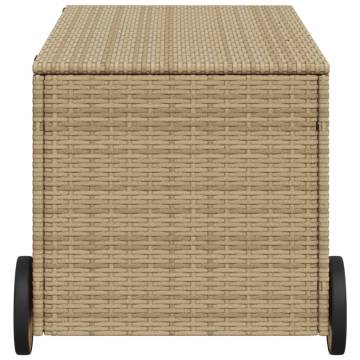 Garden Storage Box with Wheels - Mix Beige 190L | HipoMarket