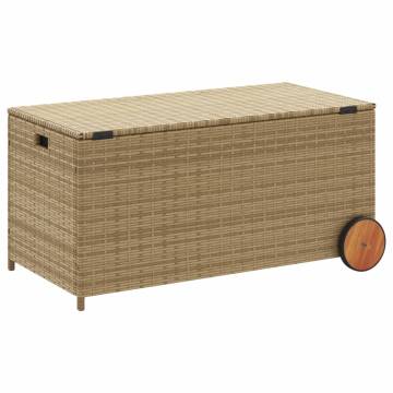 Garden Storage Box with Wheels - Mix Beige 190L | HipoMarket