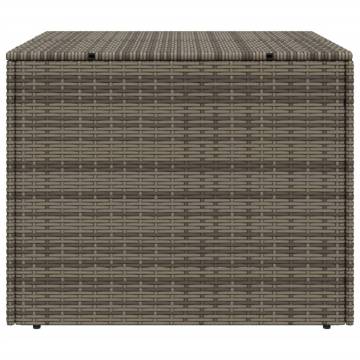 Garden Storage Box Grey 291L | Durable Poly Rattan