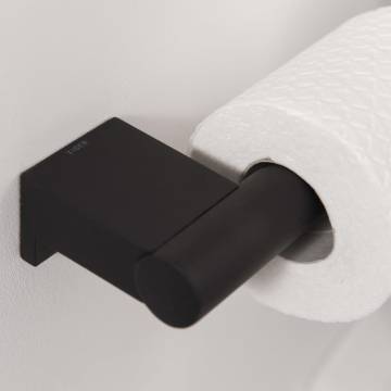 Tiger Toilet Roll Holder 'Bold' Matt Black - Elegant Design