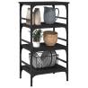 Kitchen Trolley Black 45x35x89.5 cm | HipoMarket