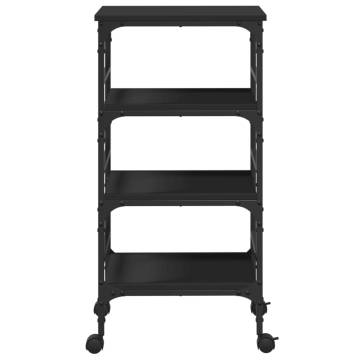 Kitchen Trolley Black 45x35x89.5 cm | HipoMarket