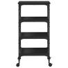 Kitchen Trolley Black 45x35x89.5 cm | HipoMarket