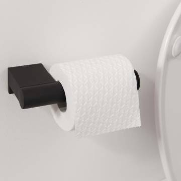 Tiger Toilet Roll Holder 'Bold' Matt Black - Elegant Design