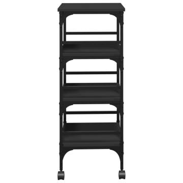 Kitchen Trolley Black 45x35x89.5 cm | HipoMarket