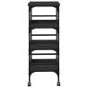 Kitchen Trolley Black 45x35x89.5 cm | HipoMarket