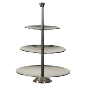 3-Tier Stainless Steel Serving Stand - Excellent Houseware