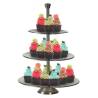 3-Tier Stainless Steel Serving Stand - Excellent Houseware