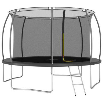 Round Trampoline Set 366x80 cm - Safe & Fun for Kids