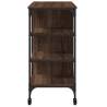 Brown Oak Kitchen Trolley - Stylish Storage Solution | Hipomarket