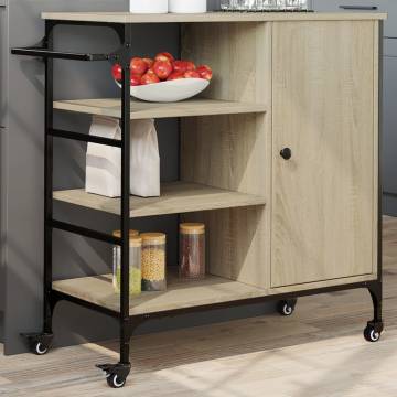 Kitchen Trolley Sonoma Oak - Stylish Storage Solution