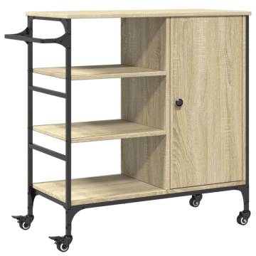 Kitchen Trolley Sonoma Oak - Stylish Storage Solution