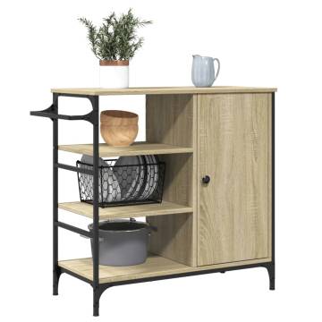 Kitchen Trolley Sonoma Oak - Stylish Storage Solution