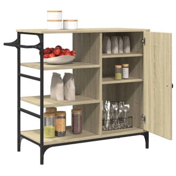 Kitchen Trolley Sonoma Oak - Stylish Storage Solution