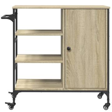 Kitchen Trolley Sonoma Oak - Stylish Storage Solution