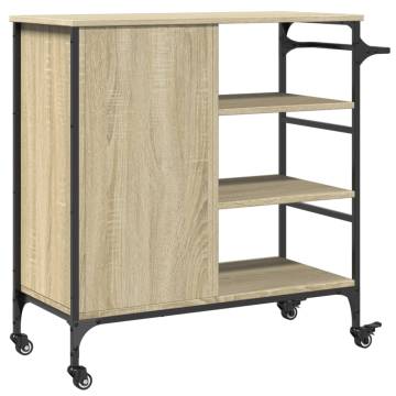 Kitchen Trolley Sonoma Oak - Stylish Storage Solution