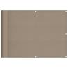 Balcony Screen Taupe 75x800 cm - 100% Polyester Oxford