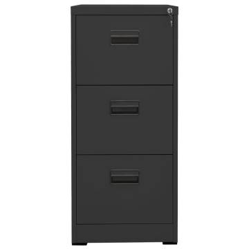 Filing Cabinet Anthracite - Modern Steel Office Storage