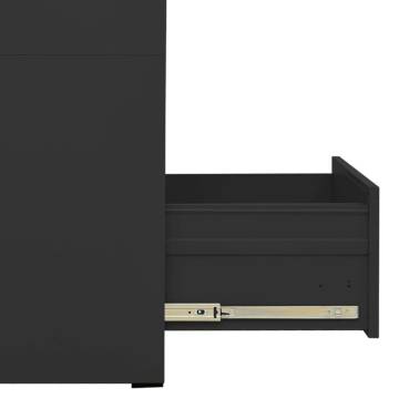 Filing Cabinet Anthracite - Modern Steel Office Storage