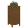 Garden Planter Honey Brown 40x40x78 cm | Solid Wood Pine