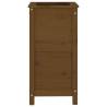 Garden Planter Honey Brown 40x40x78 cm | Solid Wood Pine