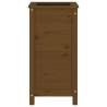 Garden Planter Honey Brown 40x40x78 cm | Solid Wood Pine