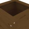 Garden Planter Honey Brown 40x40x78 cm | Solid Wood Pine