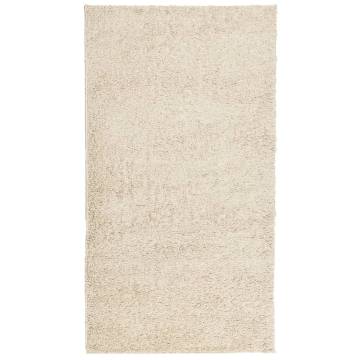 Shaggy Rug High Pile Modern Gold 60x110 cm | Hipomarket UK