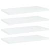 Bookshelf Boards - 4 pcs White, Engineered Wood | HipoMarket