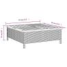 Garden Table Grey 70x70 cm | Rattan & Acacia Wood