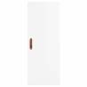 Stylish Highboard High Gloss White - 34.5x34x180 cm