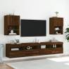 TV Cabinets with LED Lights 2 pcs Brown Oak 40.5x30x60 cm Colour brown oak Quantity in Package 2 Height 60 cm Width 40.5 cm 