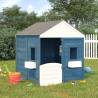 Playhouse with Lockable Door and Flower Pots Solid Wood Fir Colour blue Quantity in Package 1 