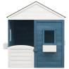 Solid Wood Fir Playhouse with Lockable Door & Flower Pots