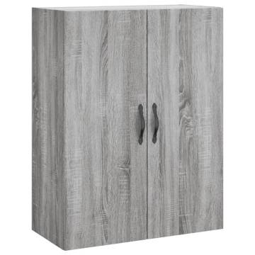 Wall Mounted Cabinet Grey Sonoma - 69.5x34x90 cm