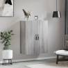 Wall Mounted Cabinet Grey Sonoma - 69.5x34x90 cm