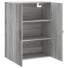 Wall Mounted Cabinet Grey Sonoma - 69.5x34x90 cm