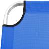 Extra High Folding Senior Sunbed - Comfortable & Stylish Blue